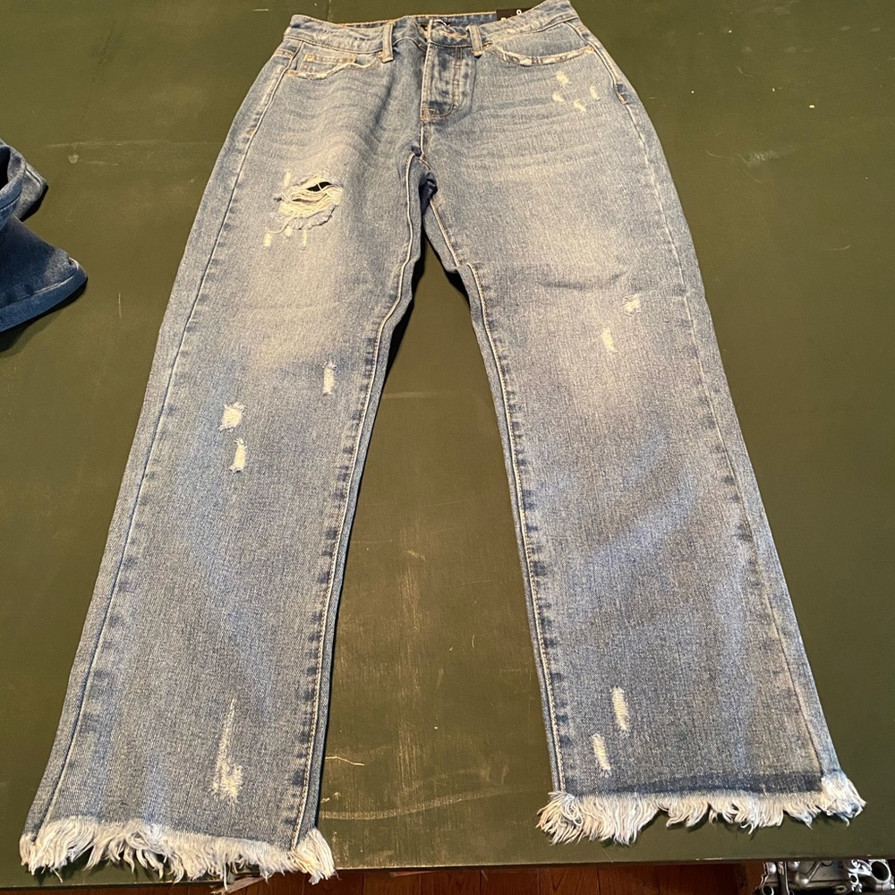 Brand new fashion nova boyfriend jeans size 0